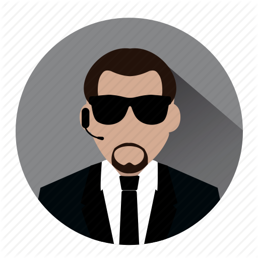 Security Agent Icon - Portrait Of A Man (512x512)