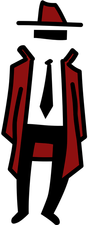 Secret Agent Clipart - Homem Invisivel Png (360x720)