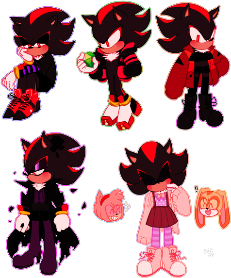 Rose Vine Clipart - Sonic The Hedgehog Outfits (500x589)