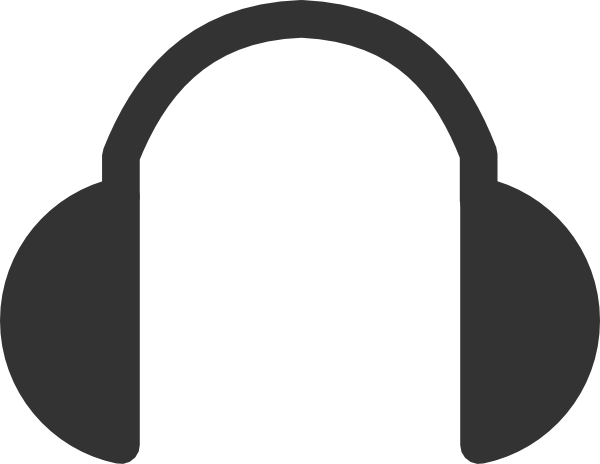 Sound Wave Headphones - Headphones Clip Art Png (600x464)