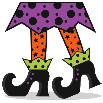 Halloween Witch Legs Clipart - Witch Legs (432x432)