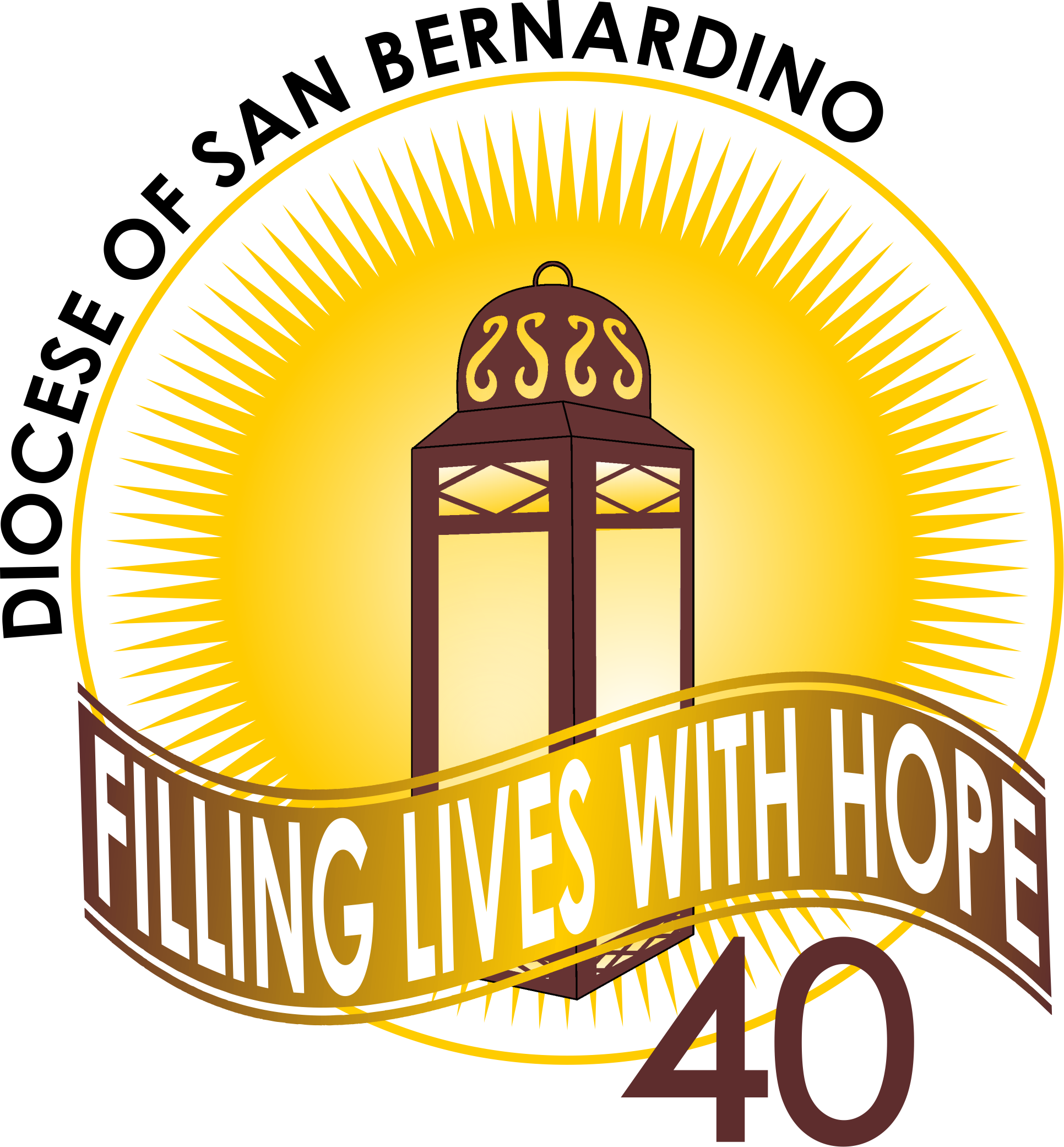 Logo - Diocese Of San Bernardino 40th Anniversary (1932x2082)