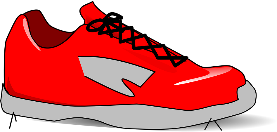 Purple Tennis Shoes Clip Art - Clip Art Of Shoe (960x480)