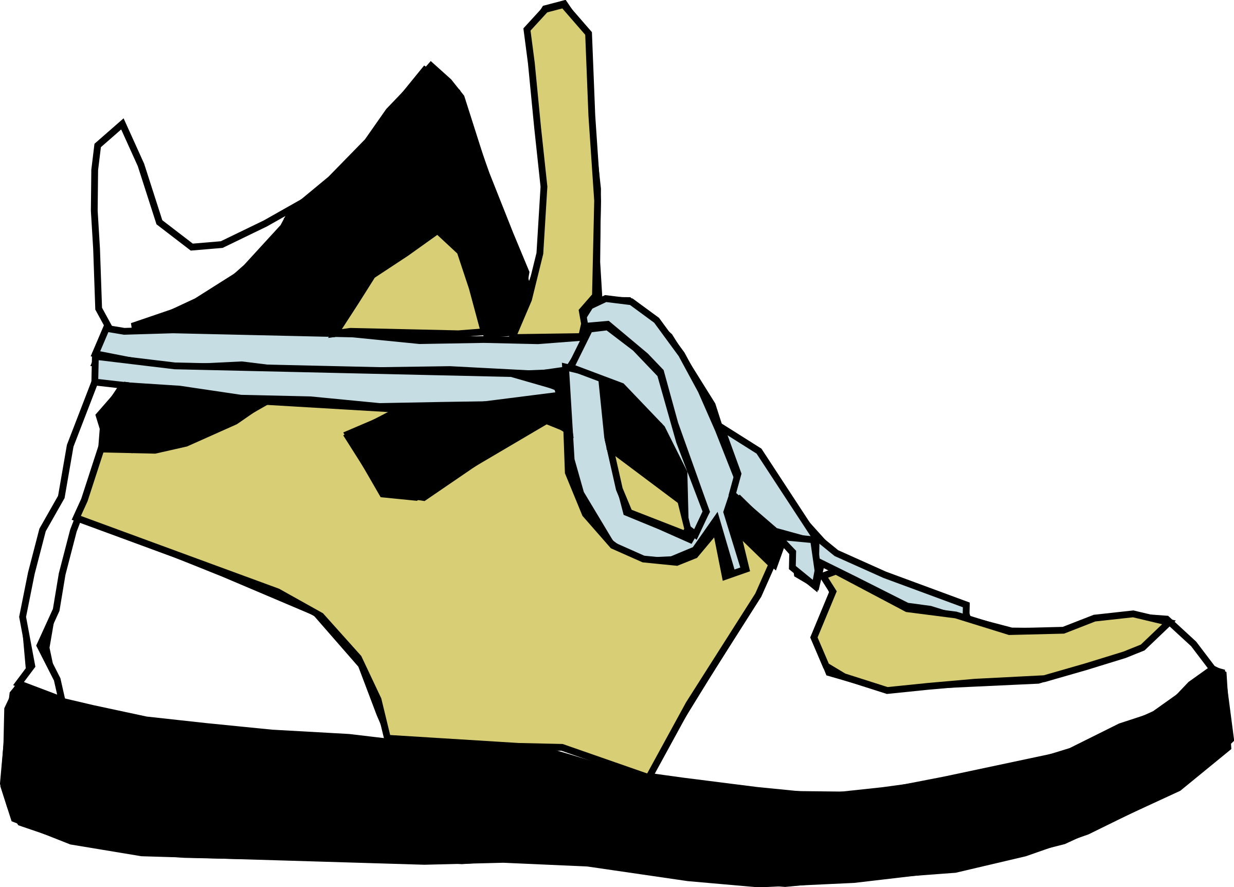 Cartoon Foot With Shoe (2400x1725)