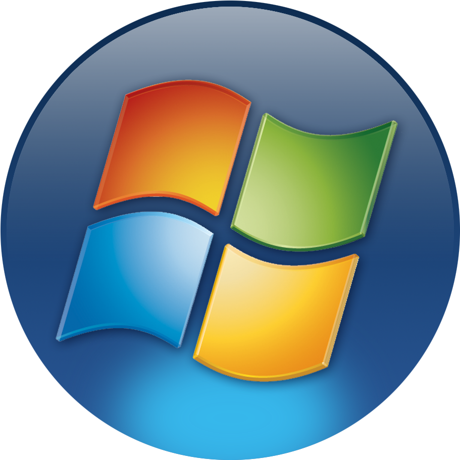 Ms Windows Clipart Transparent - Windows 7 Icon Png (1024x1024)