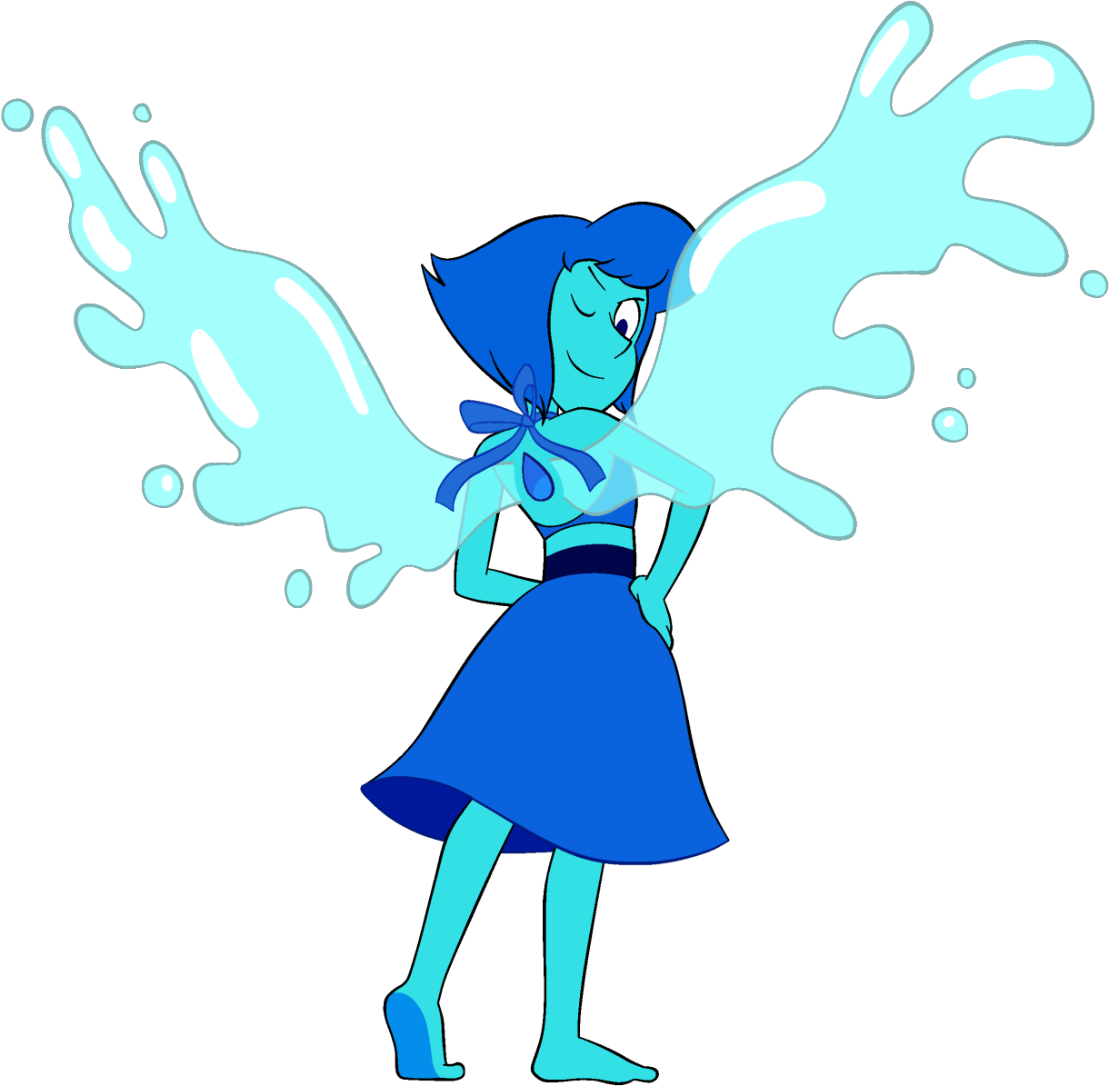 Cartoon Fairy Clipart - Steven Universe Lapis Lazuli Gem (1280x1255)