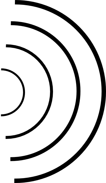 Sound Waves Clipart Transparent (348x598)