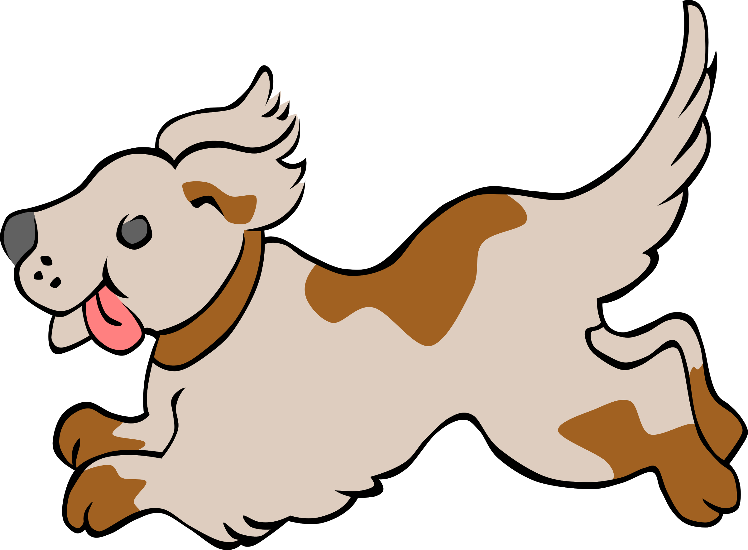 Big Image - Dog Clipart Transparent Background (2400x1765)