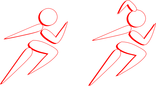 This Free Clip Arts Design Of Boy And Girl Running - Boy And Girl Running Png (600x332)
