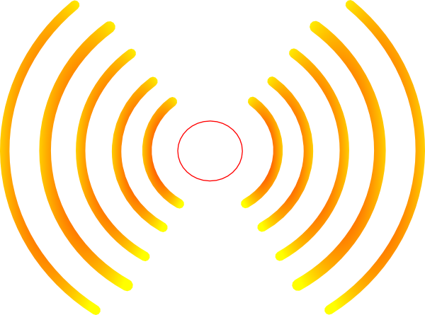 Clip Art Radio Waves Loud Noise - Radio Waves Png (600x445)