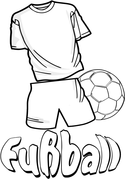 Fussballfieber Und Spaß Am Sport Mit Dem Malbild Fussball - T Shirt Clip Art (526x746)