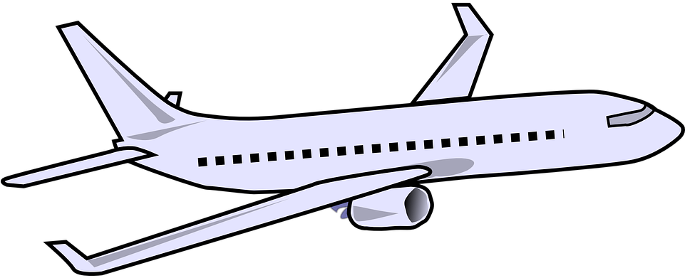 Clipart Flugzeug - Airplane Clipart (960x480)