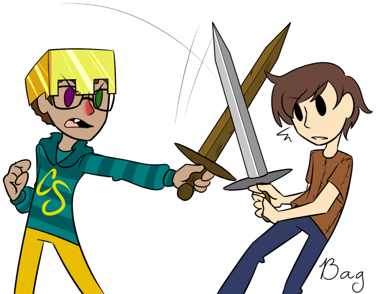Minecraft Hunger Games By Clovertoon - Hunger Games Minecraft Png (889x641)
