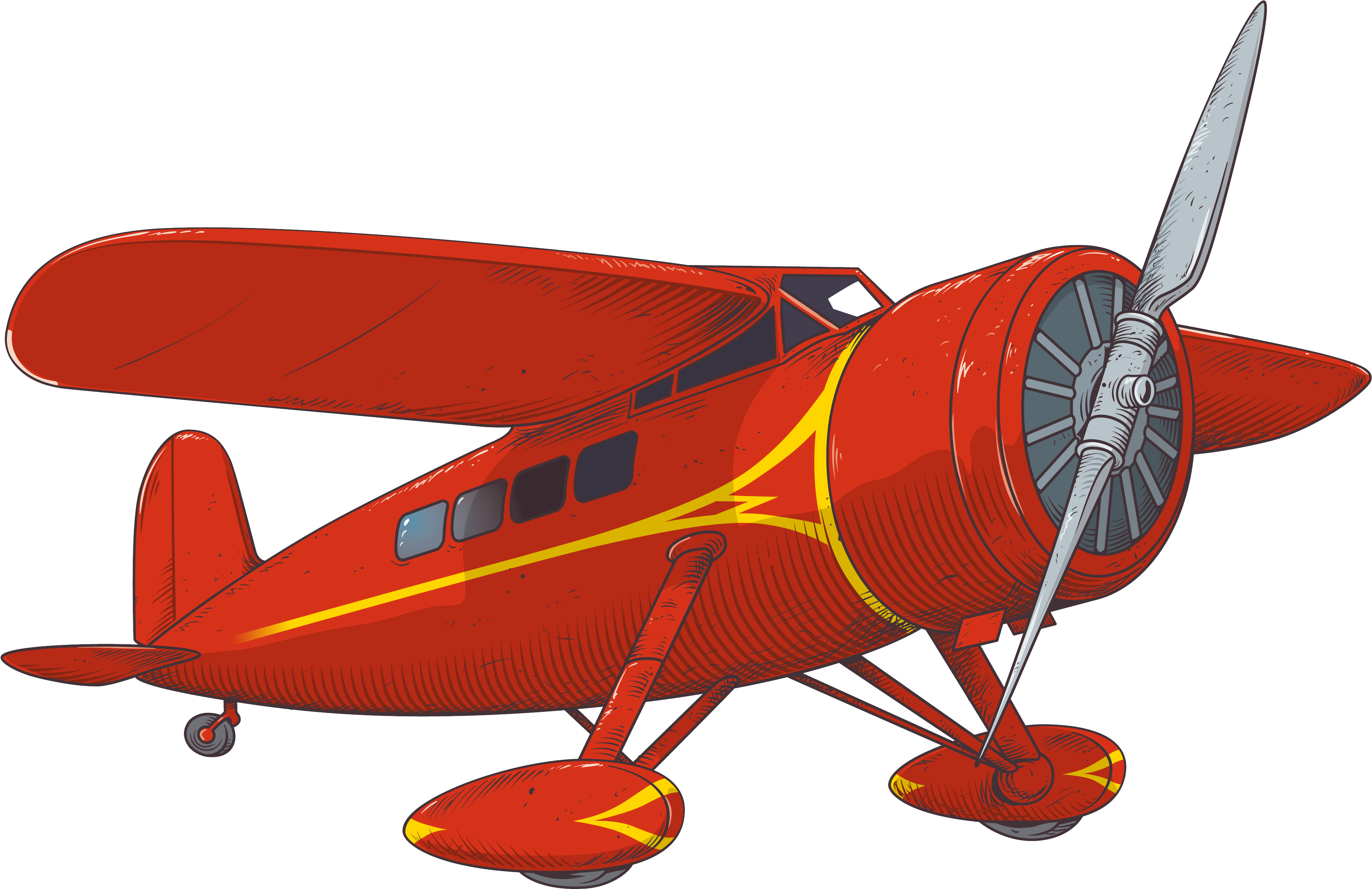 Airplane Clipart Photos Android - Stinson Reliant (4110x2675)