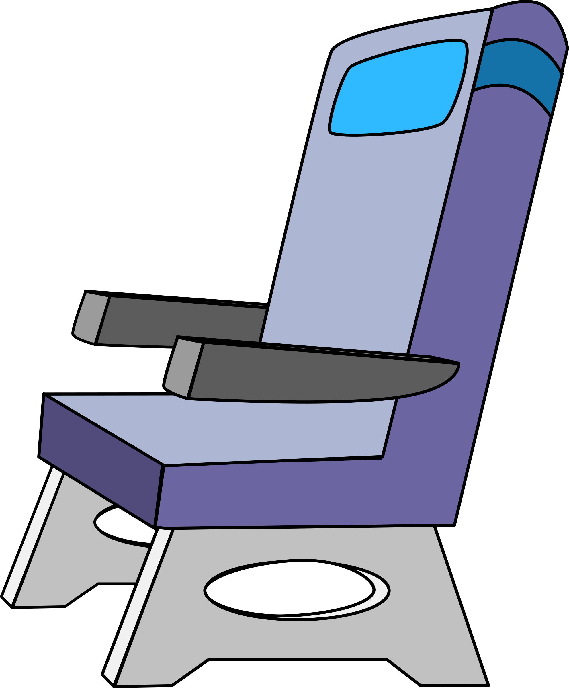 Clip Art Tags - Airplane Seat Clipart (1985x2400)