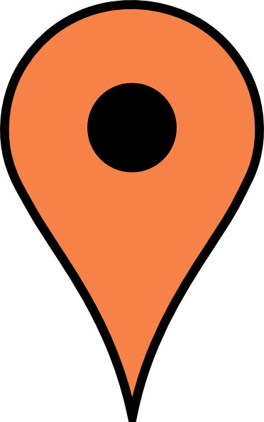 Light Orange Pin Clip Art At Clker - Stecknadel Map (372x594)