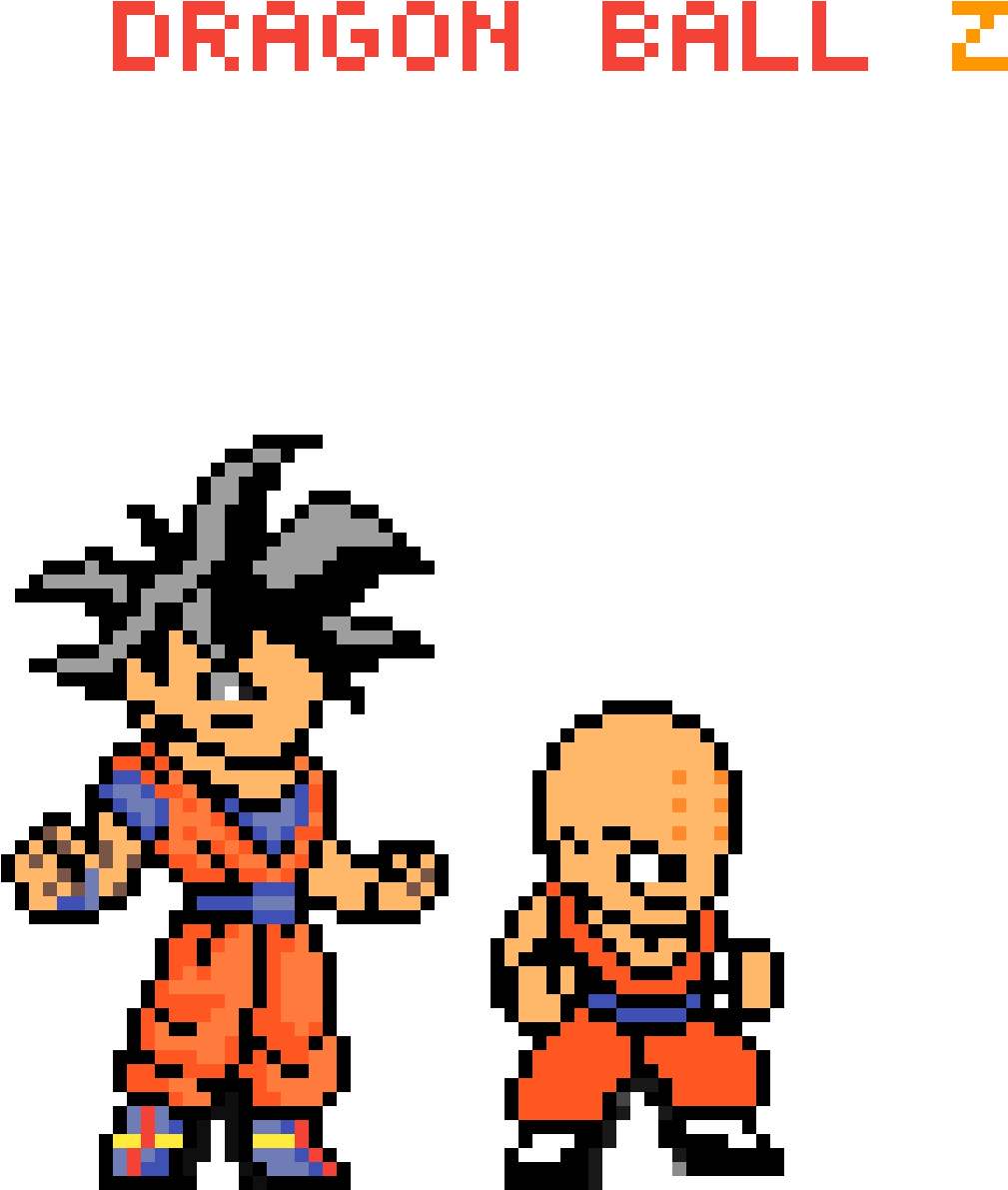 Goku Pixel Art (1400x1400)