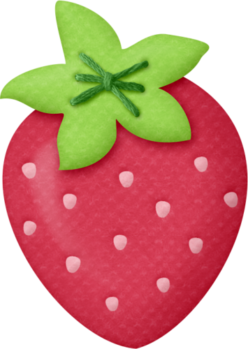 Lliella Strawberrykisses Strawberry1 - Clip Art (355x500)