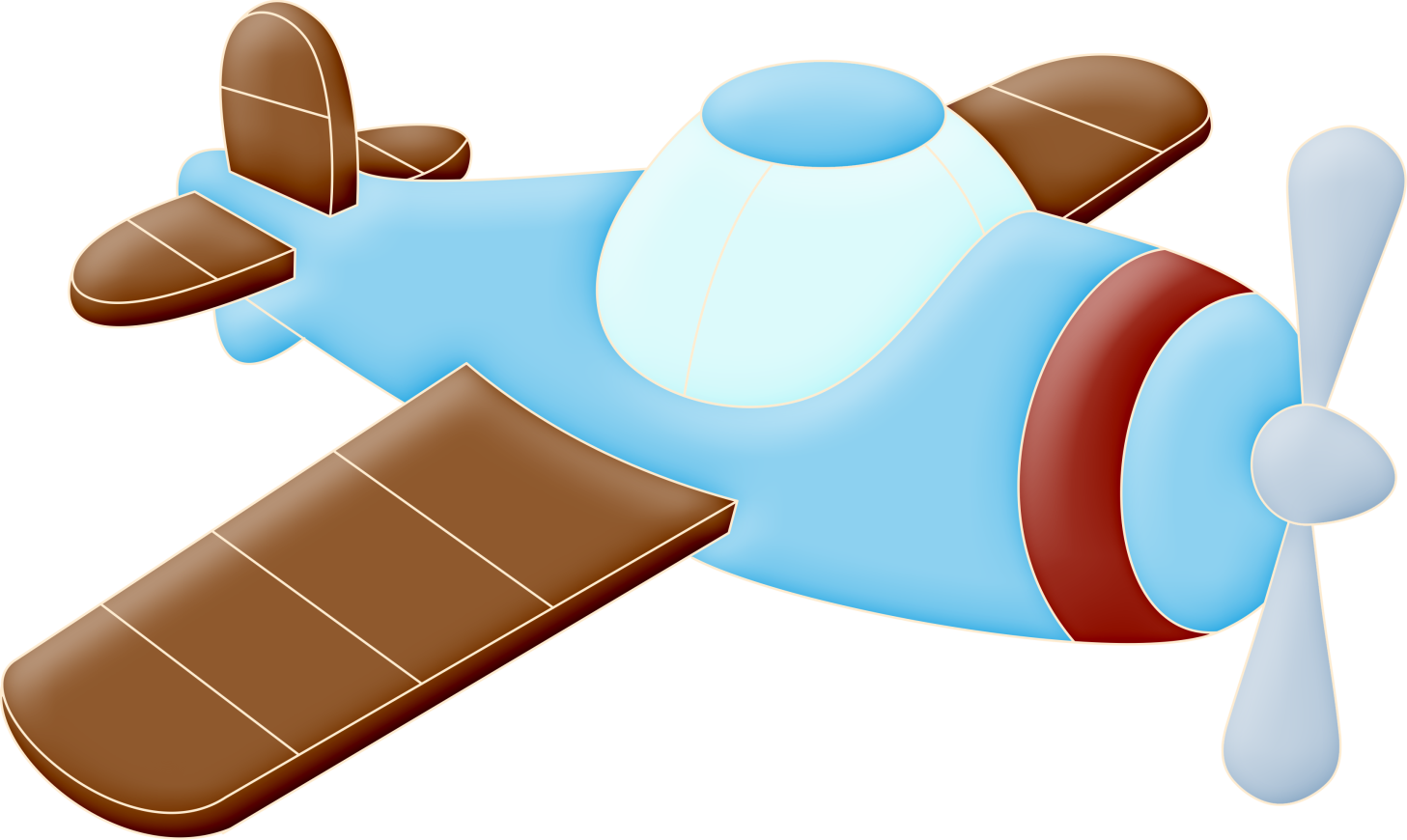 Airplane Clipart Photos Free Download - Desenho De Aviador (1457x870)