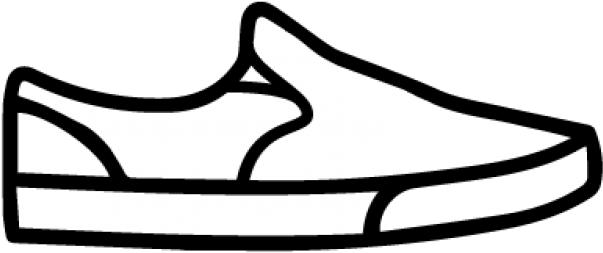 Loafers & Slip-ons - Home Shoe Clipart Black And White (640x480)