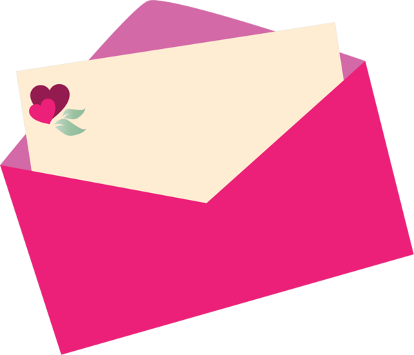 Enveloppes,cartes - Mail Icon Rose (600x515)