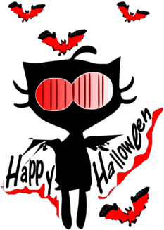 Happy Halloween Horror Vector Art T-shirt - Emblem (674x518)