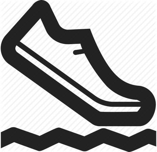 Track Shoe Clip Art - Cross Country Running Icon (512x496)