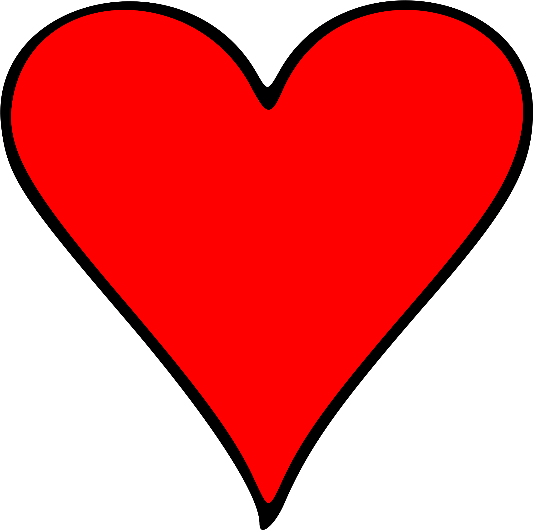 Card Clipart Heart - Heart Playing Card Symbol (2400x2400)