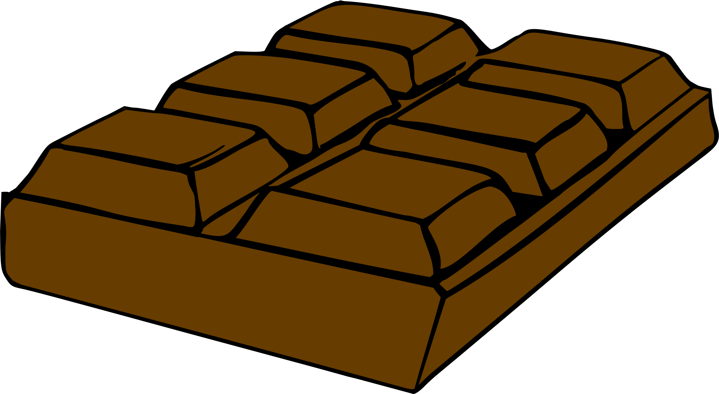 Chocolate - Clipart - Chocolate Clipart Png (2316x1269)