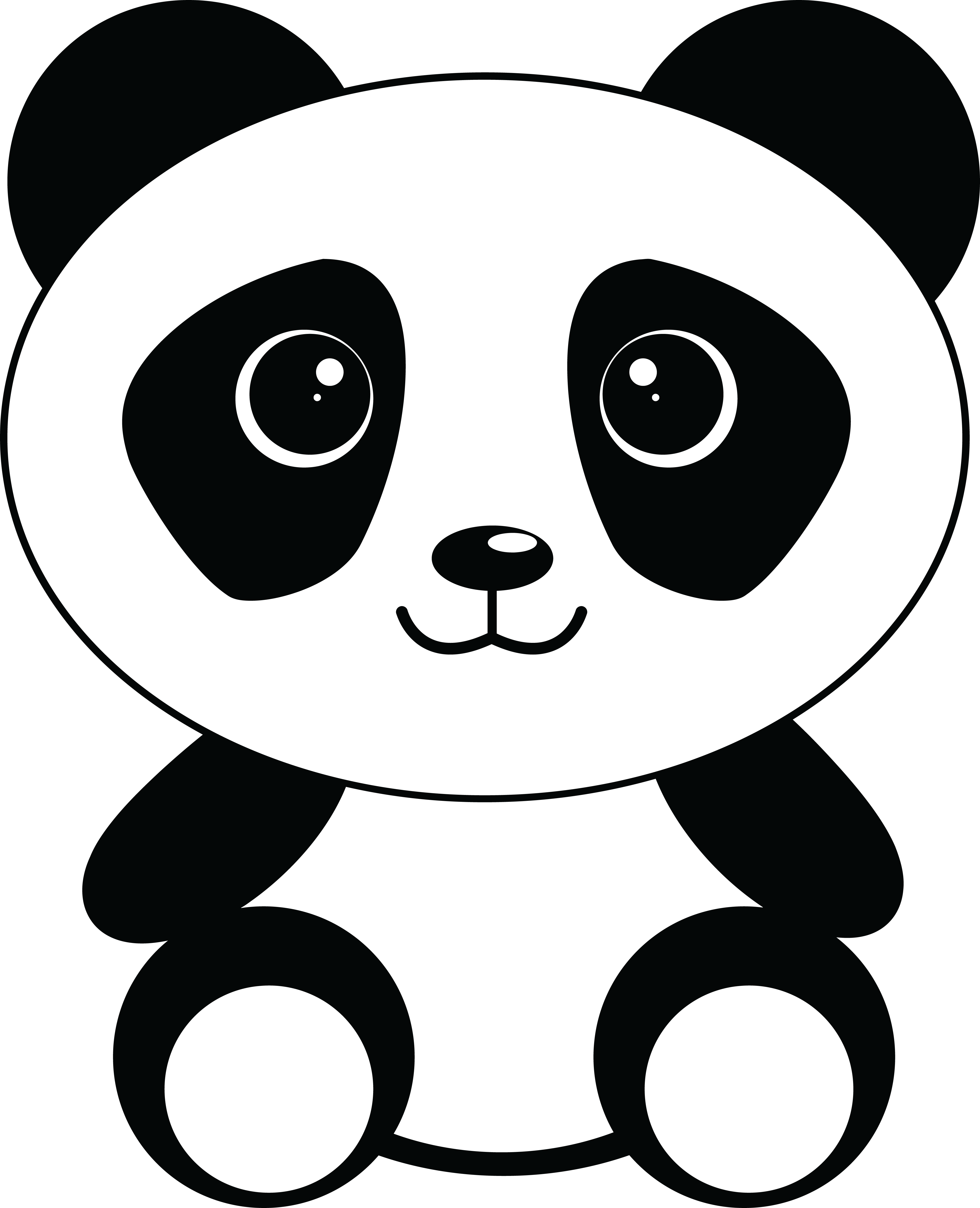 Cute Cartoon Panda - Cute Panda (4000x4931)