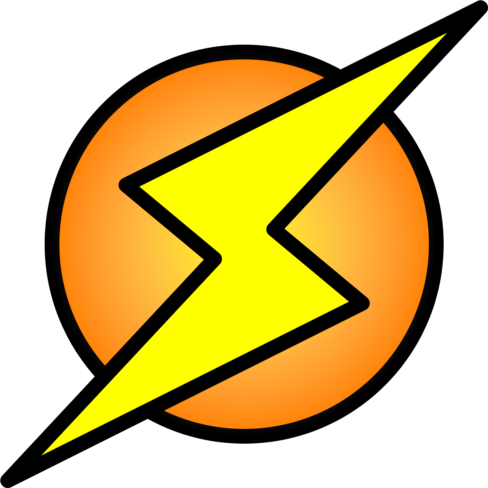 Lightning Bolt On Circle - Lightning Bolt In A Circle Logo (2000x2000)