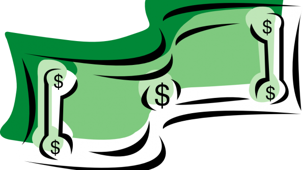 Compensation Clipart - Money Sign Clip Art (595x335)