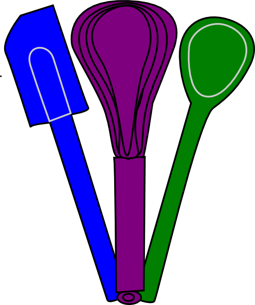 Baking Clipart Free - Clip Art Spatula (498x595)