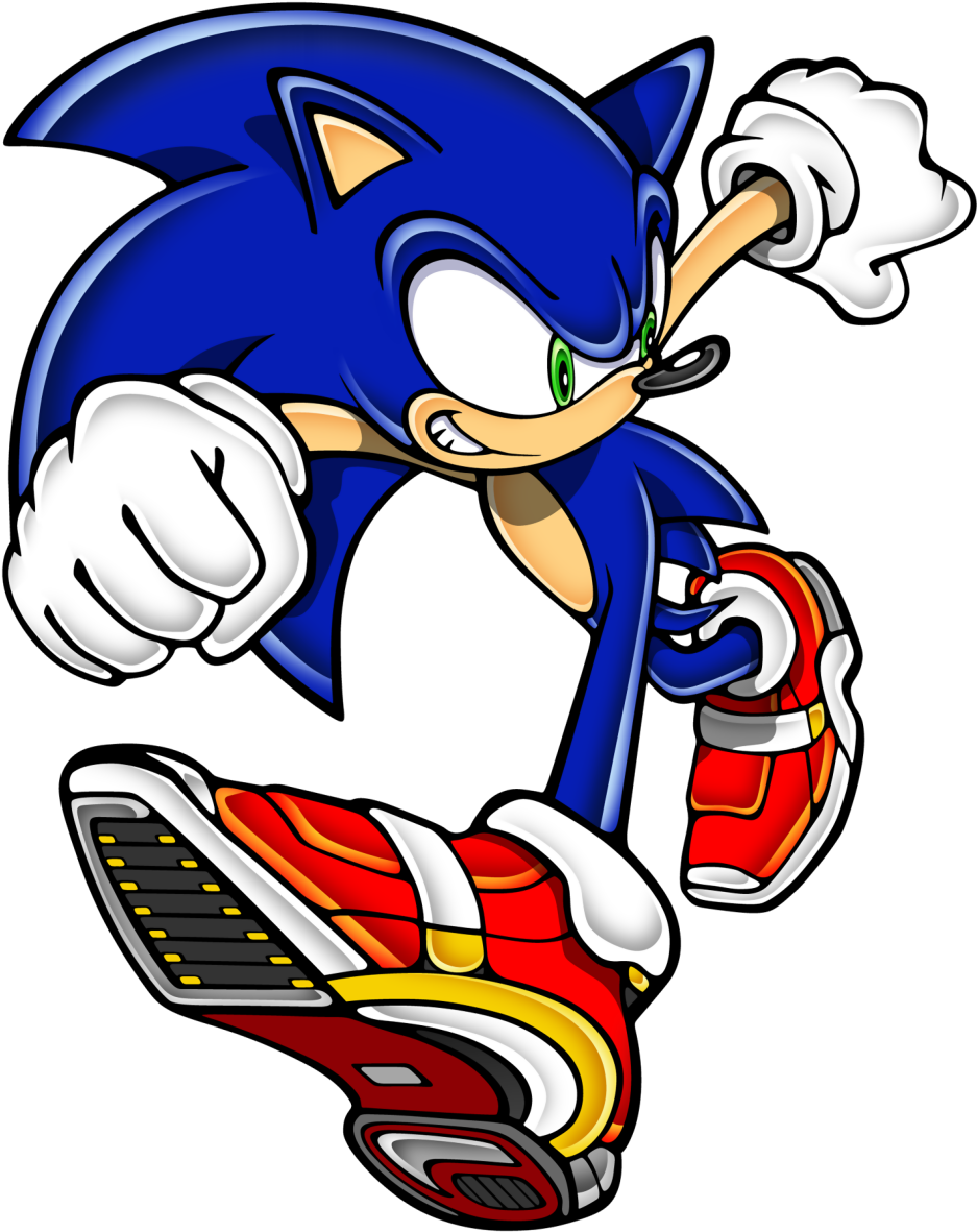 The Hi-speed Shoes From Below - Sonic Adventure 2 Shoes (944x1192)
