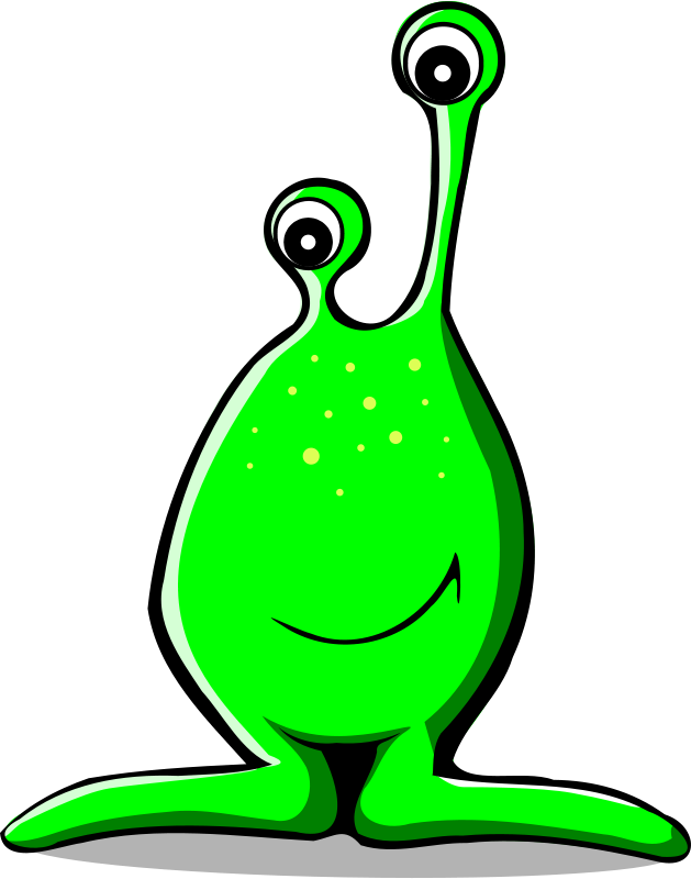 Get Notified Of Exclusive Freebies - Alien Clipart (629x800)