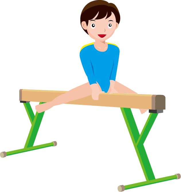 Gymnastics Clipart - Clipart Of Gymnastics With Transparent Background (631x667)