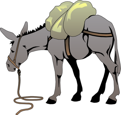 Donkey Clip Art (400x379)
