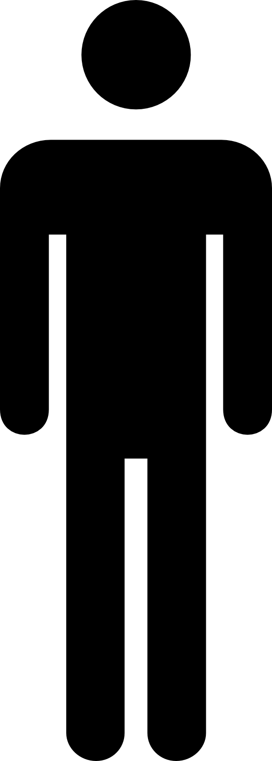 Stick Man Clipart - Stick Man Clipart (555x1553)