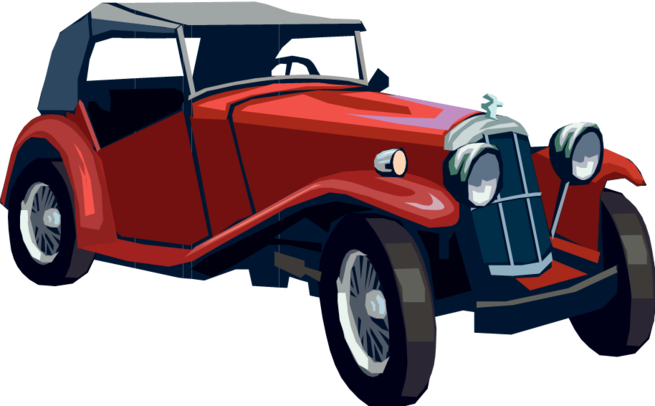 Classic Car Clipart Classical - Classic Car Png (655x406)