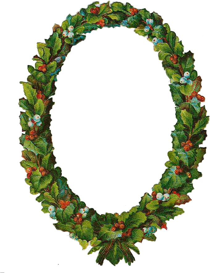 Vintage Victorian Christmas Die Cut Clip Art Day Five - Clip Art (698x906)