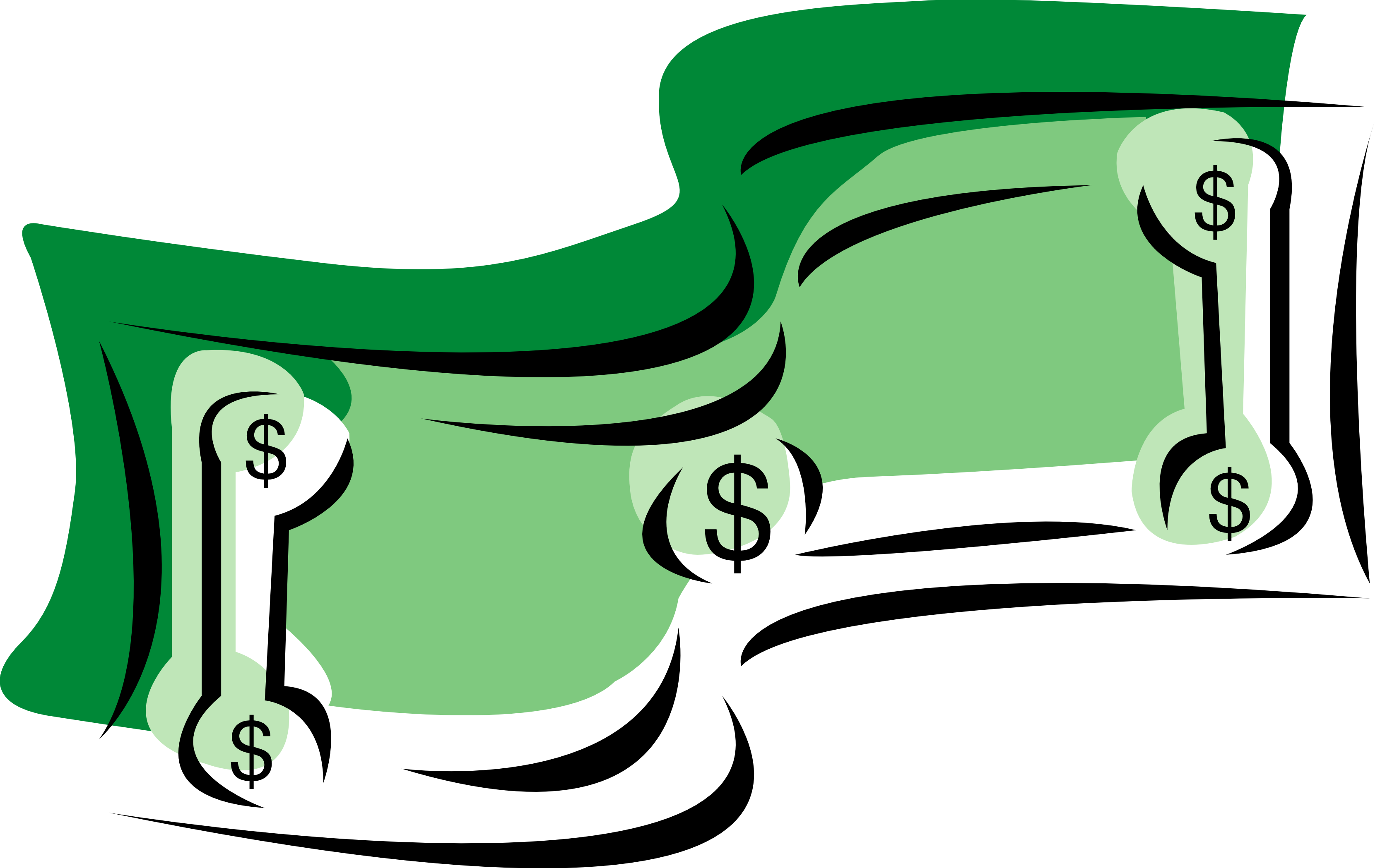 Wad - Clipart - Money Sign Clip Art (3333x2098)