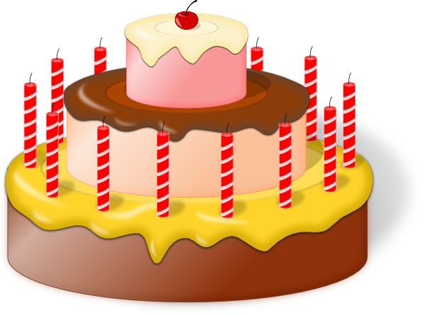 Birthday Cake Clip Art - Divorce Greeting Cards (600x446)