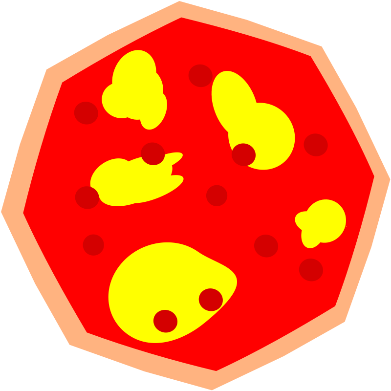 Pepperoni Pizza Clip Art Download - Octagon Pizza (800x800)