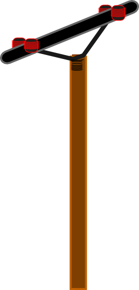 Electric Post Clipart - Clipart Pole (282x590)