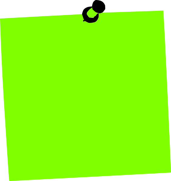 How To Set Use Post It Note Green Svg Vector - Clip Art (564x600)