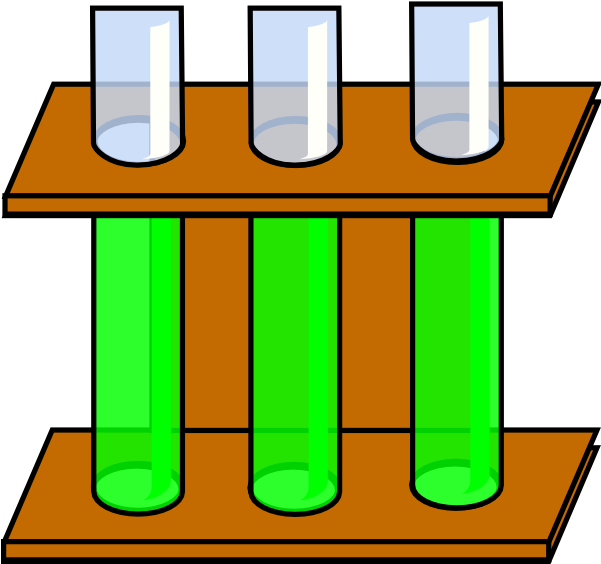 Empty Test Tubes Clipart - Test Tube Rack Png (600x577)