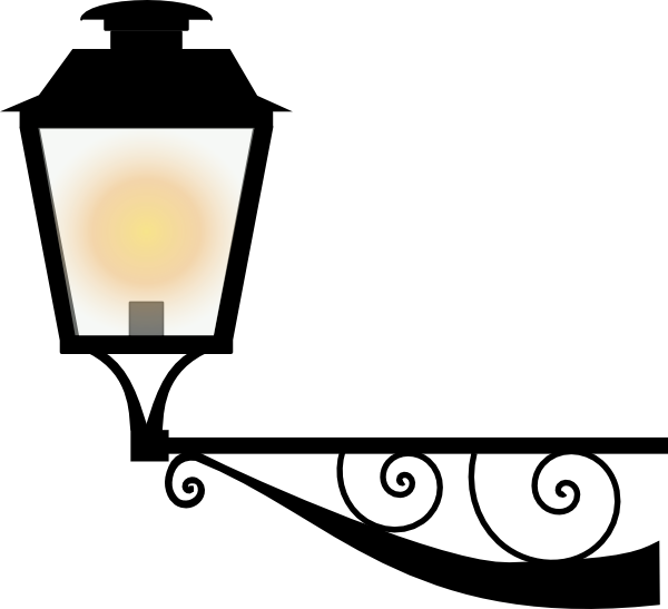 Light Post Clip Art - Lamp Post Clipart Free (2400x2192)