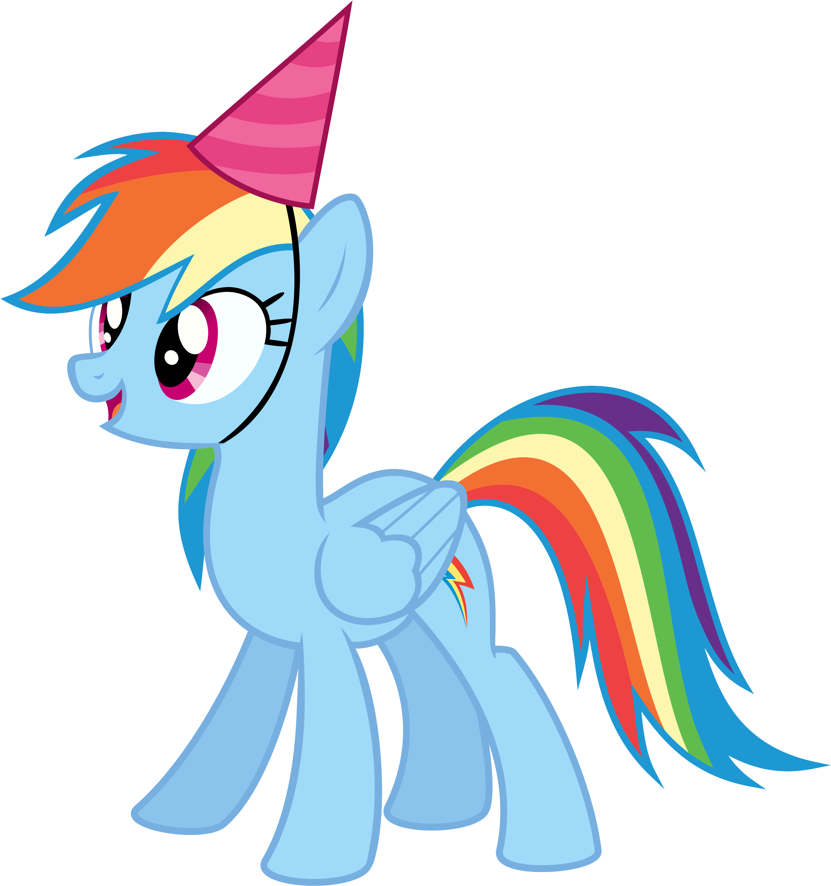 Horse Party Cliparts Free Download Clip Art - My Little Pony Rainbow Dash Birthday (3000x3182)