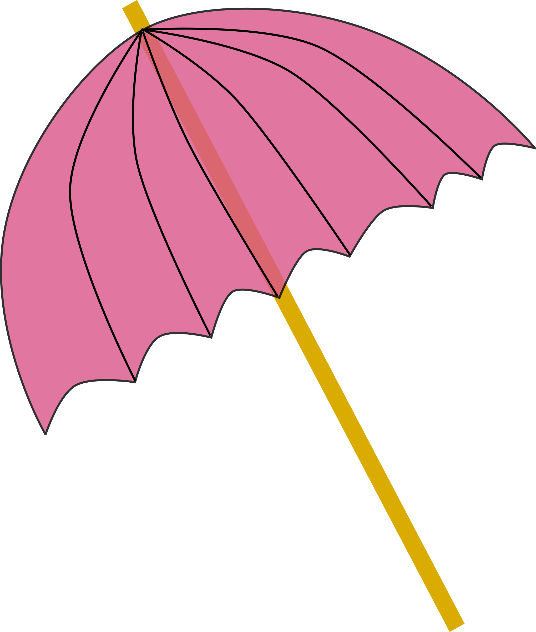 Big Image - Parasol Clipart (2038x2400)