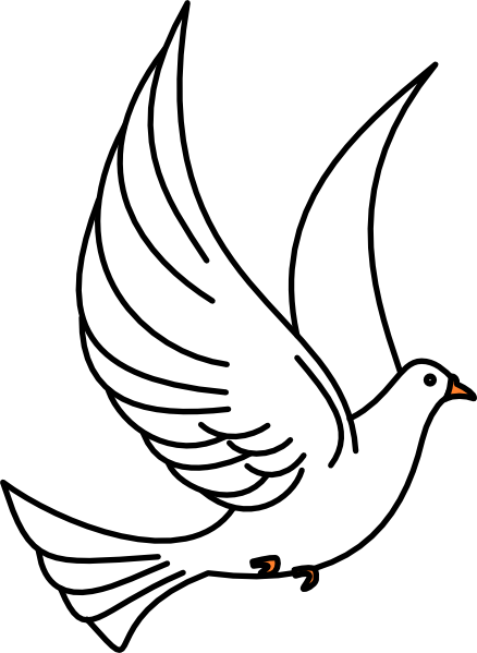Flying Dove Clip Art Vector Online Royalty Free Amp - Dove Clip Art (438x599)